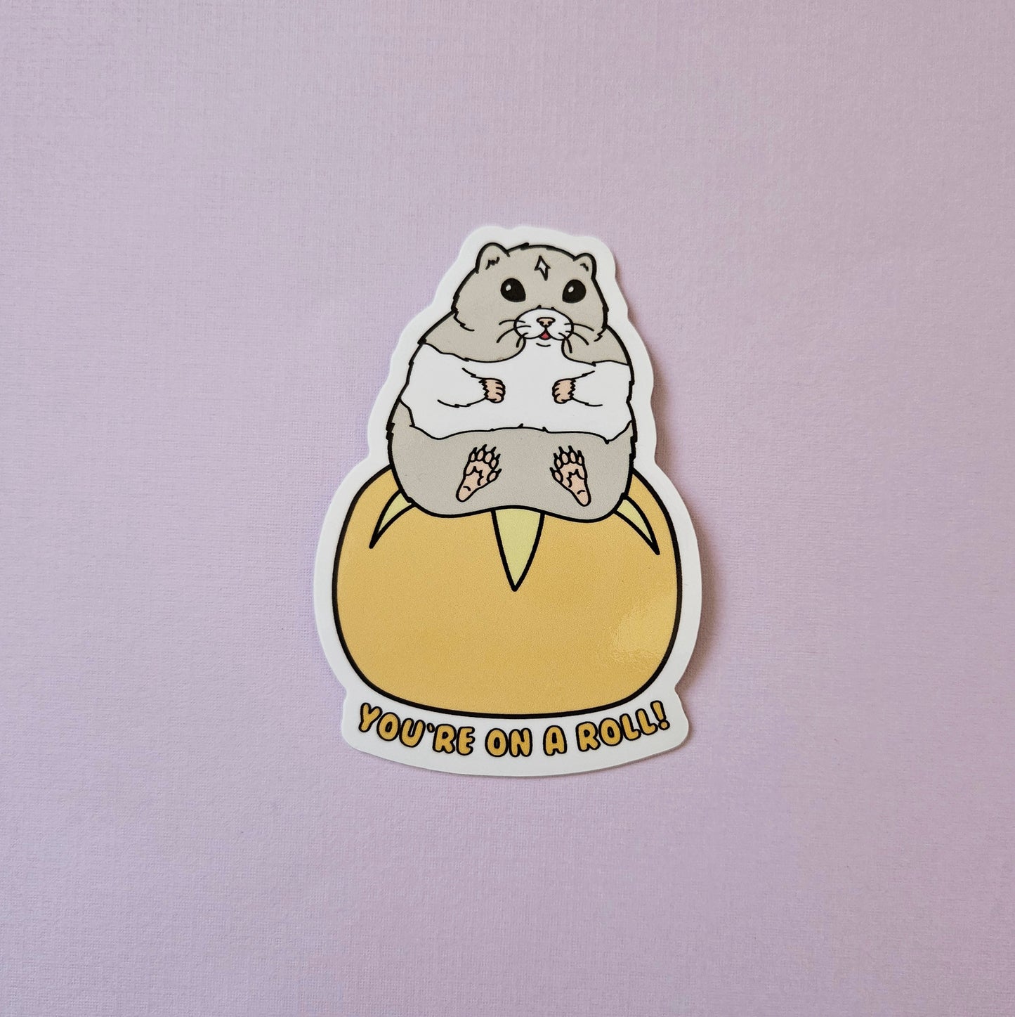 You're on a roll! vinyl sticker
