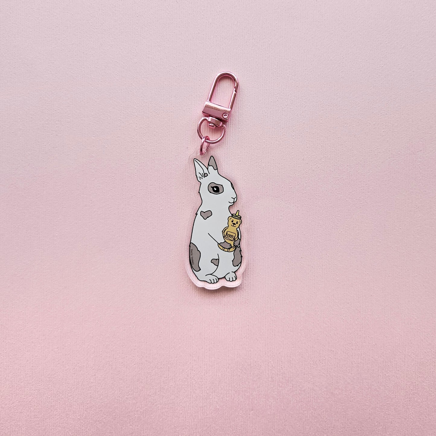 Honey Bunny acrylic keychain
