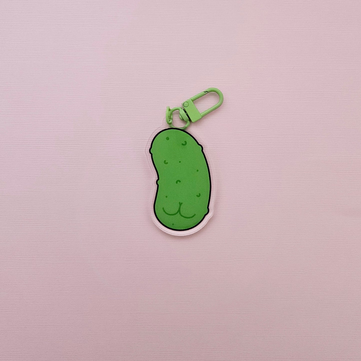Happy Pickle keychain