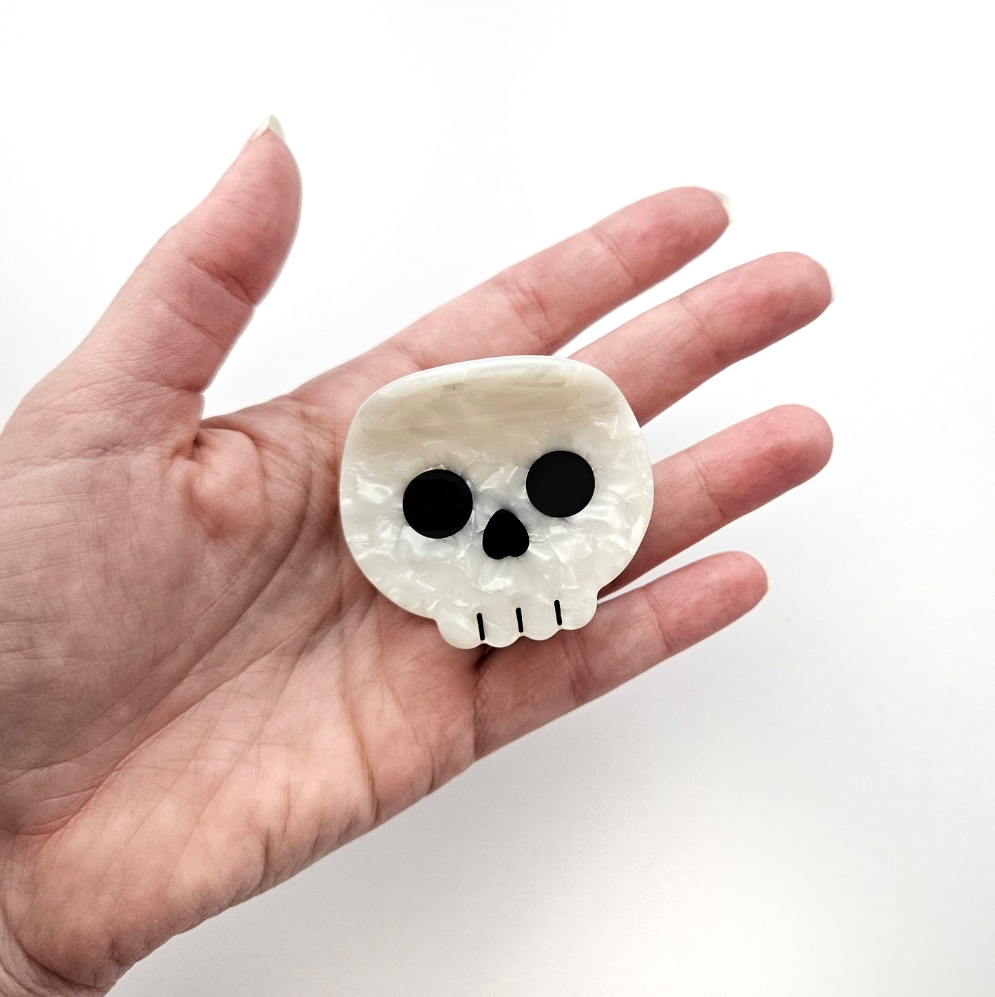 Skull hair clip