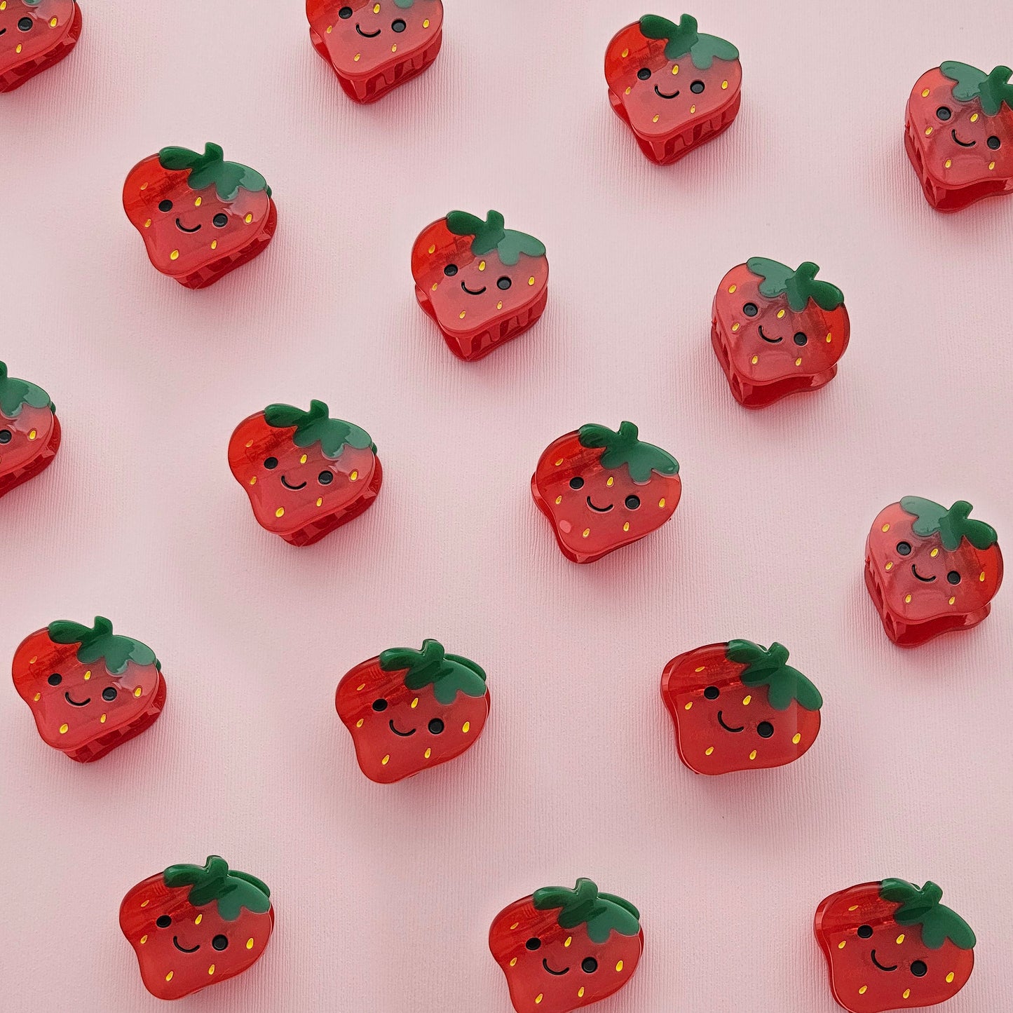 Happy Strawberry hair clip