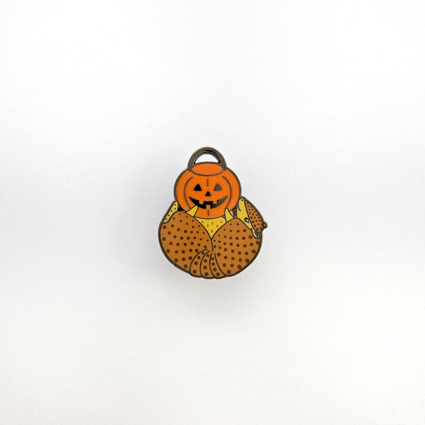 Trick-or-Treat Armadillo enamel pin // halloween pin