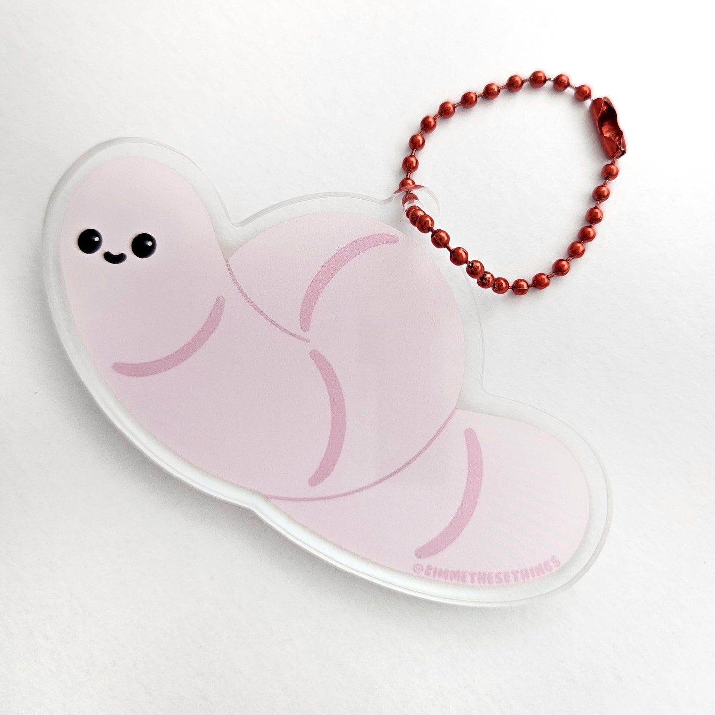 Twirly Worm acrylic ornament
