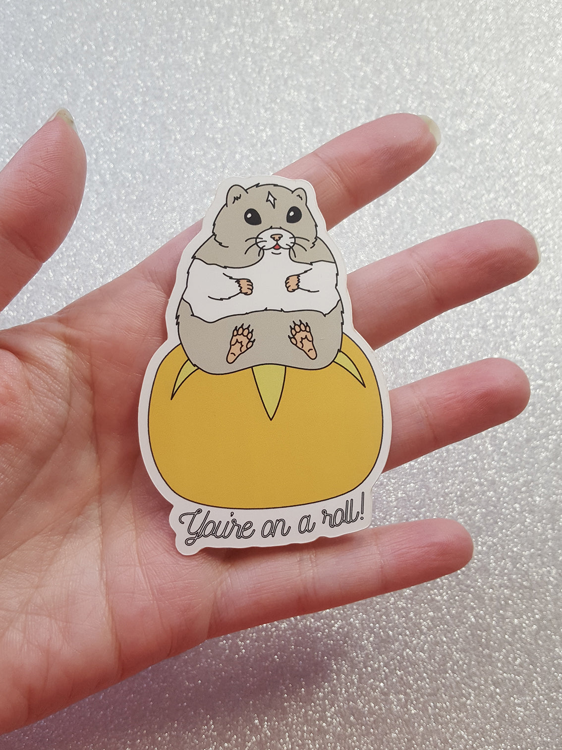 You're on a roll! vinyl sticker