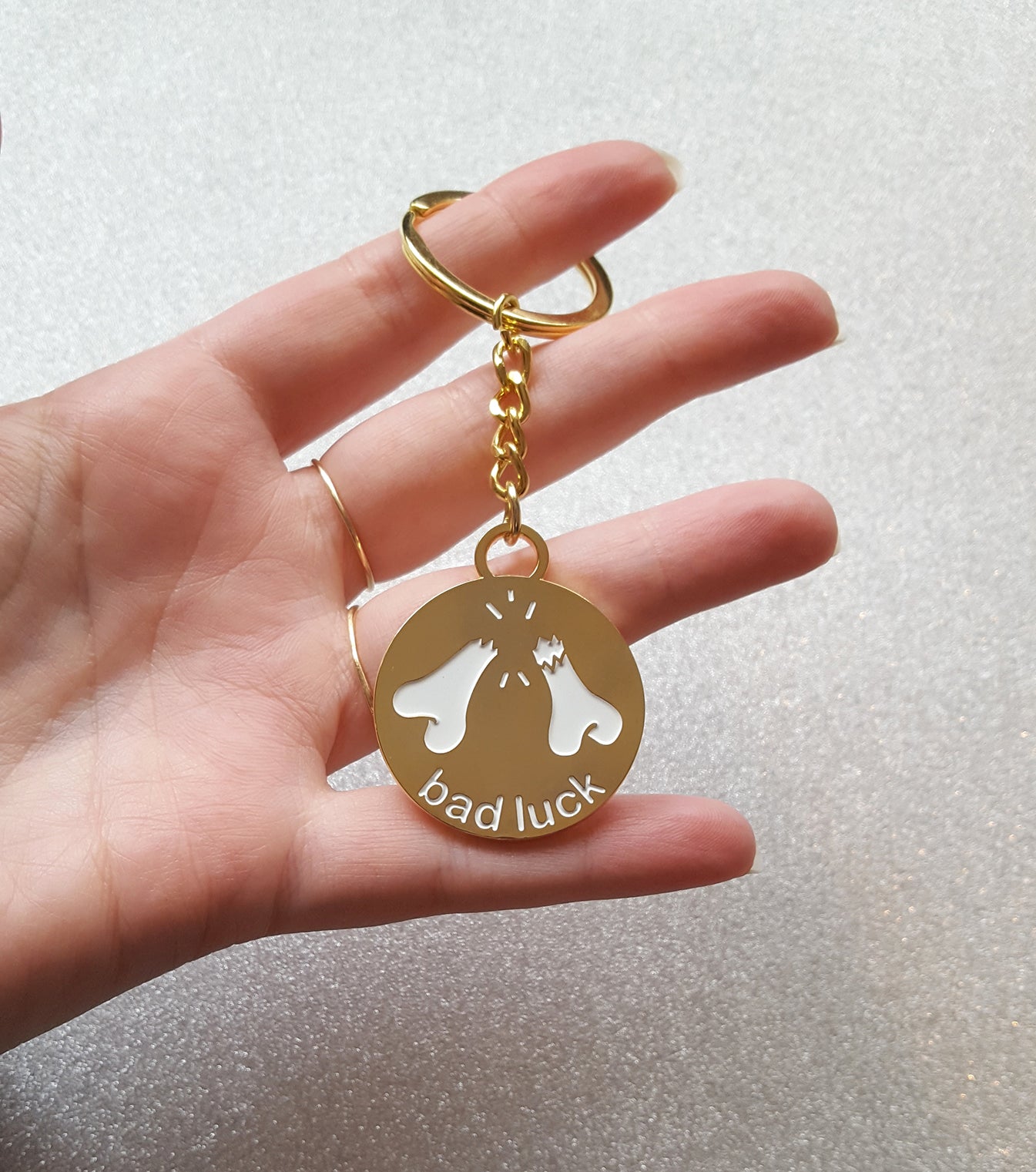 Bad Luck keychain