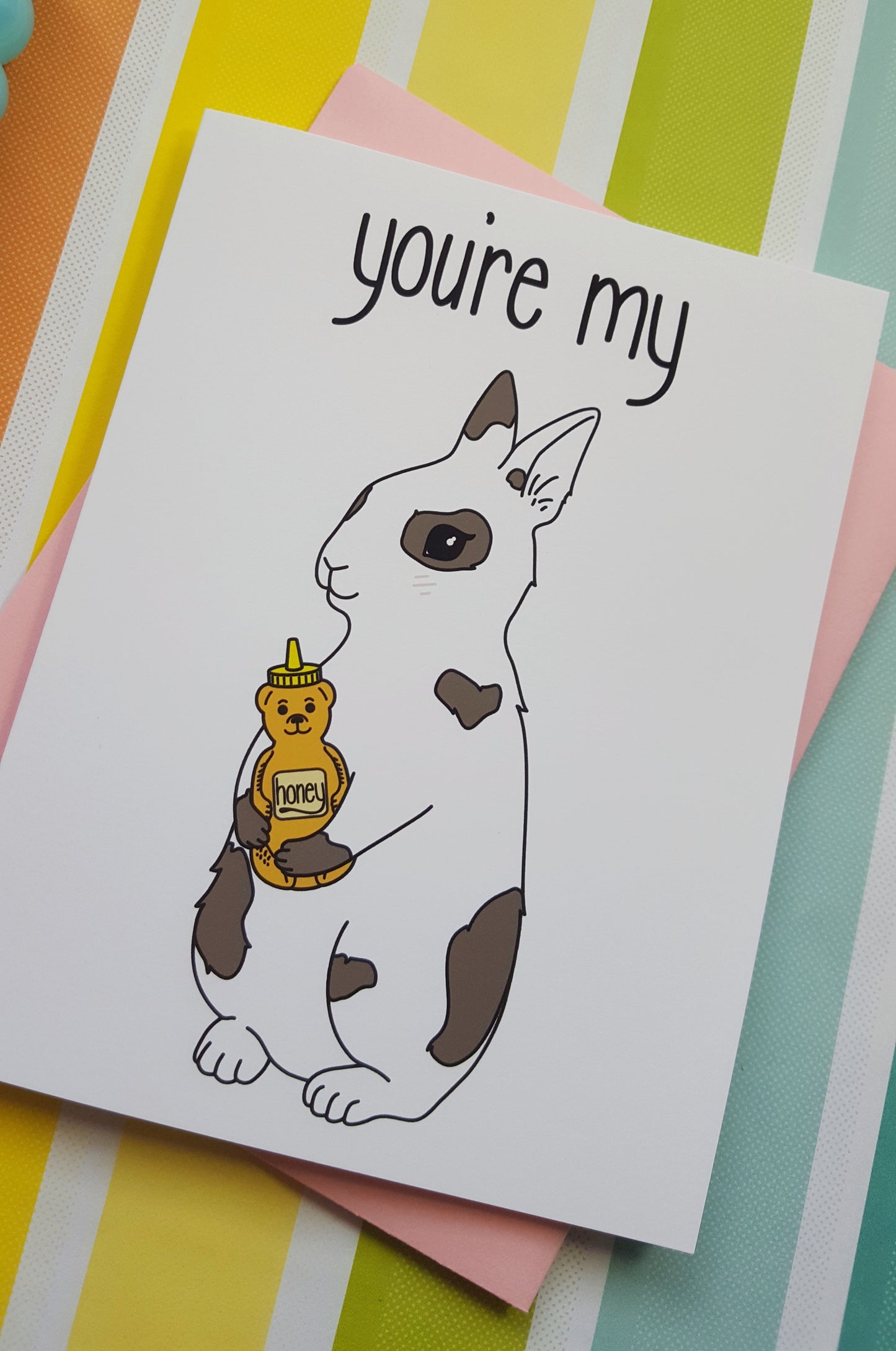 You're my Honey Bunny greeting card