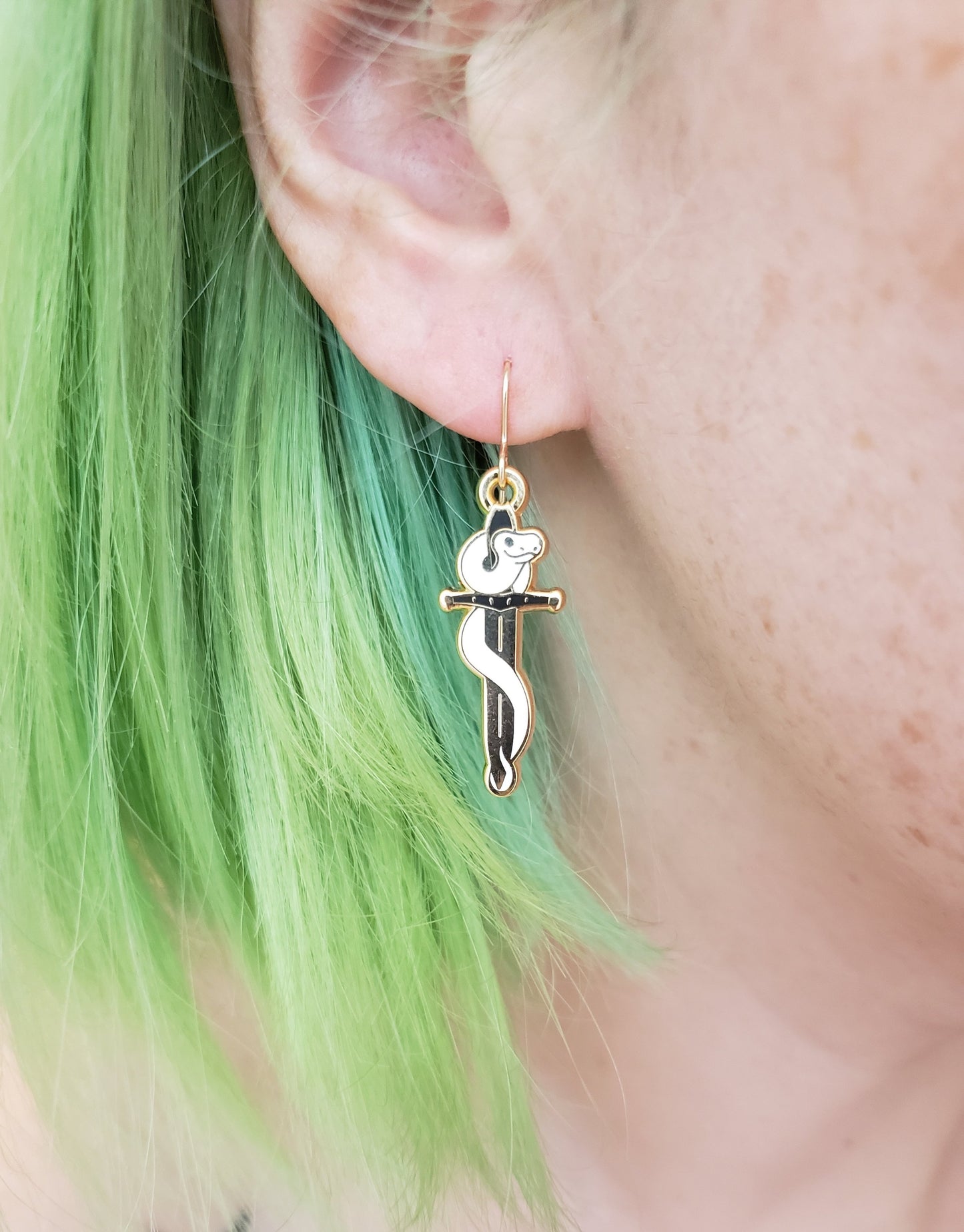 Stabby Snake earrings
