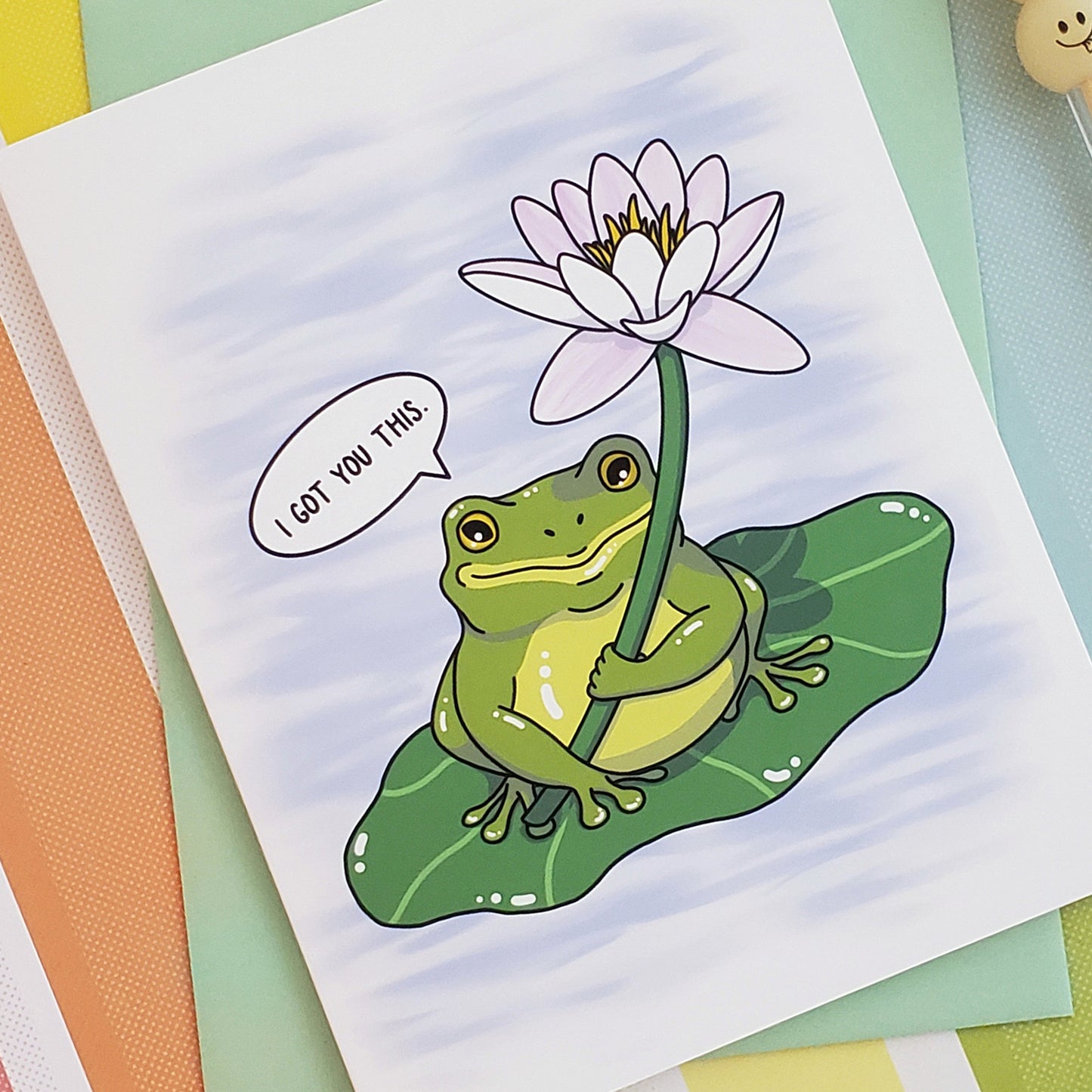 Sweet Froggy greeting card