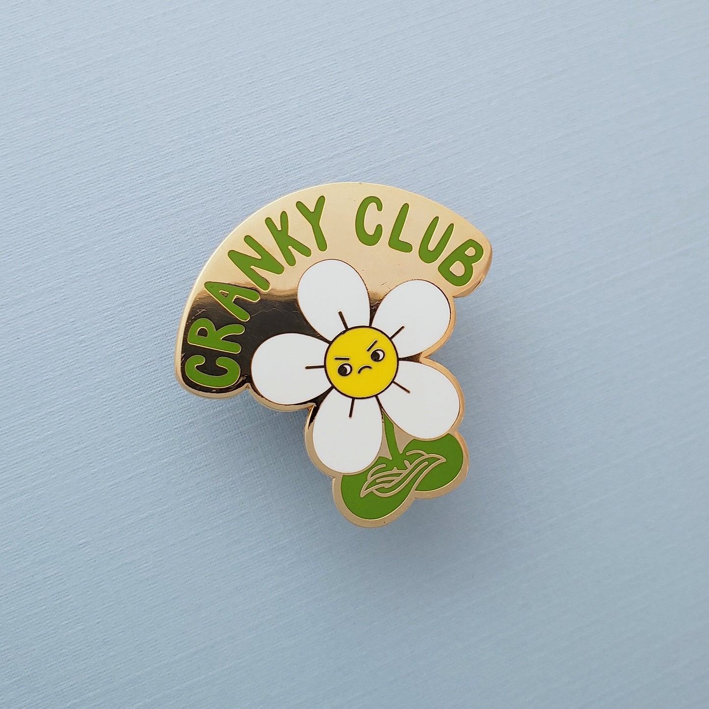 Cranky Club enamel pin
