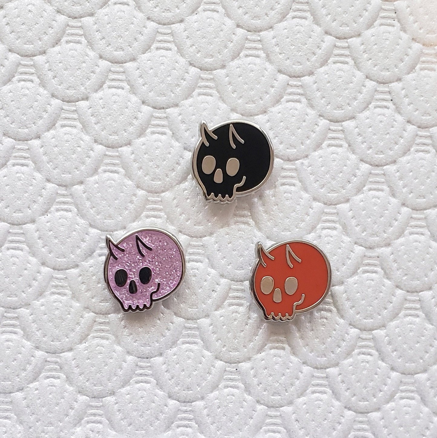 Lil Demon Skull enamel pin