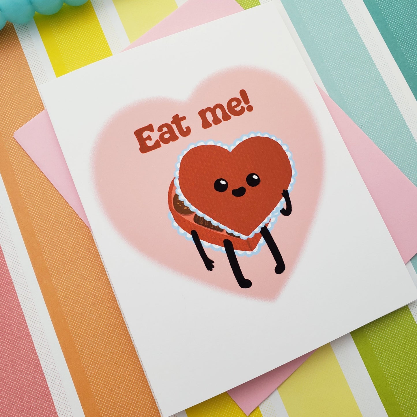 Eat me! // funny chocolate box valentine's day card