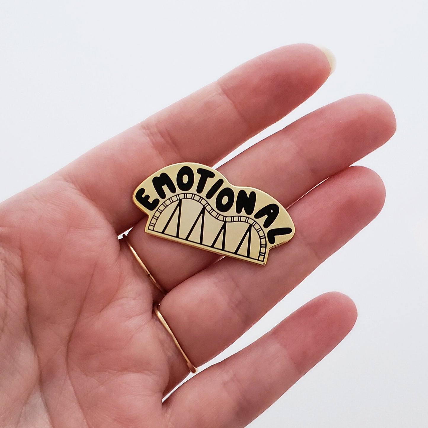 Emotional Roller Coaster enamel pin