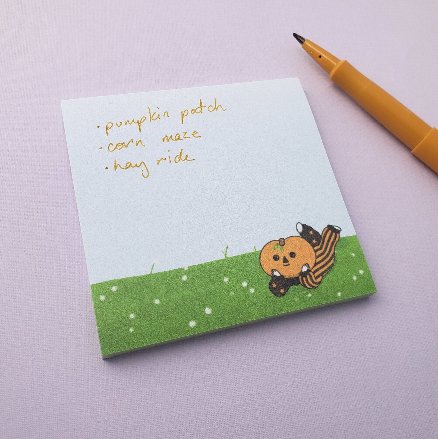 Pumpkin Boi sticky notes
