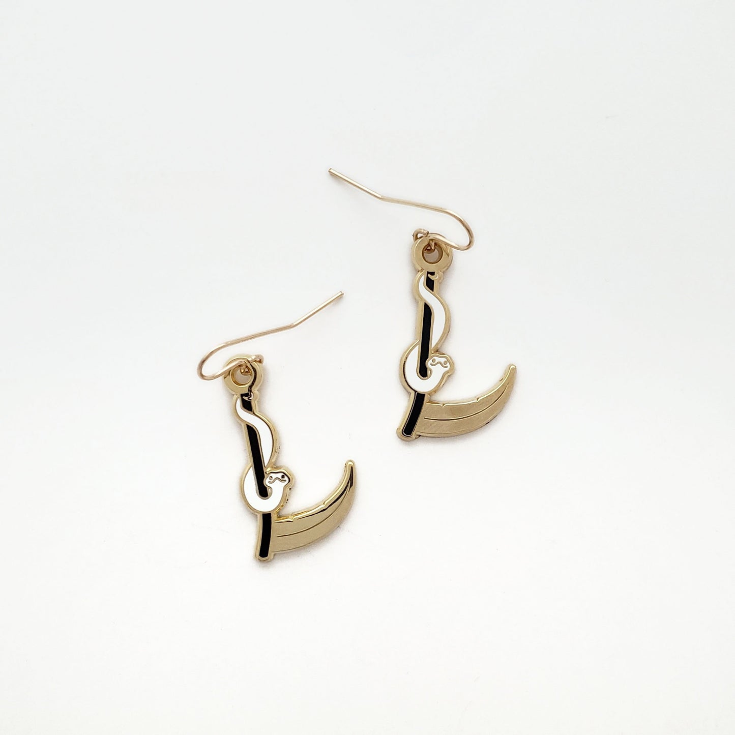 Snake Scythe dangle earrings