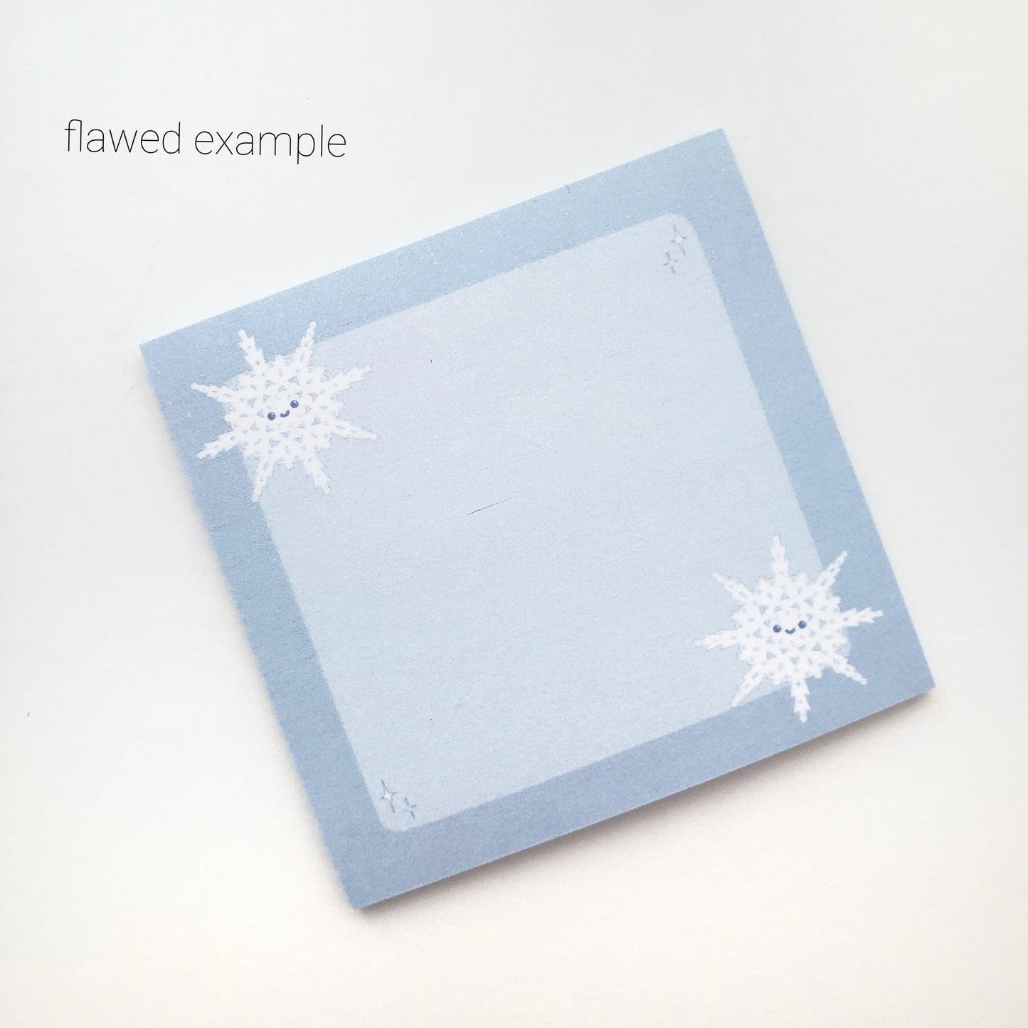 Icy Snowflake sticky notes
