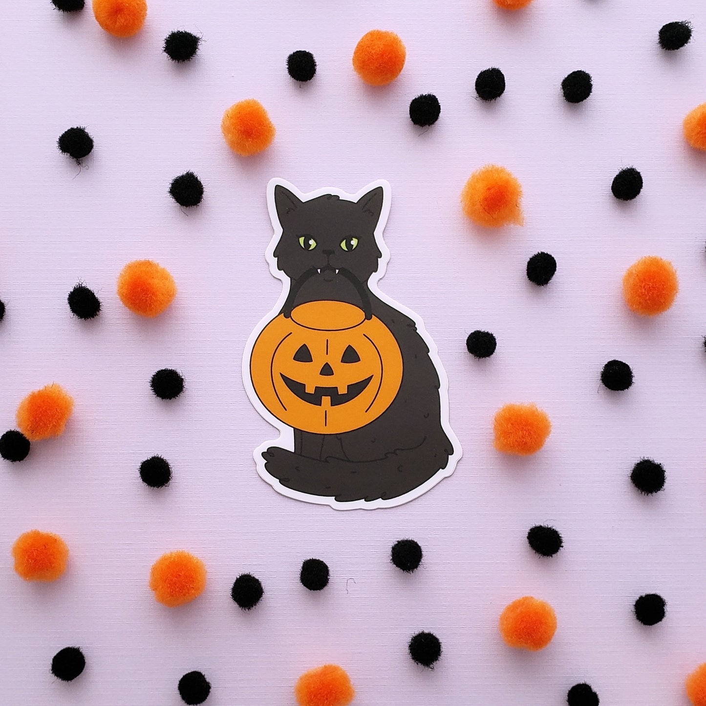 Trick-or-Treat Kitty sticker