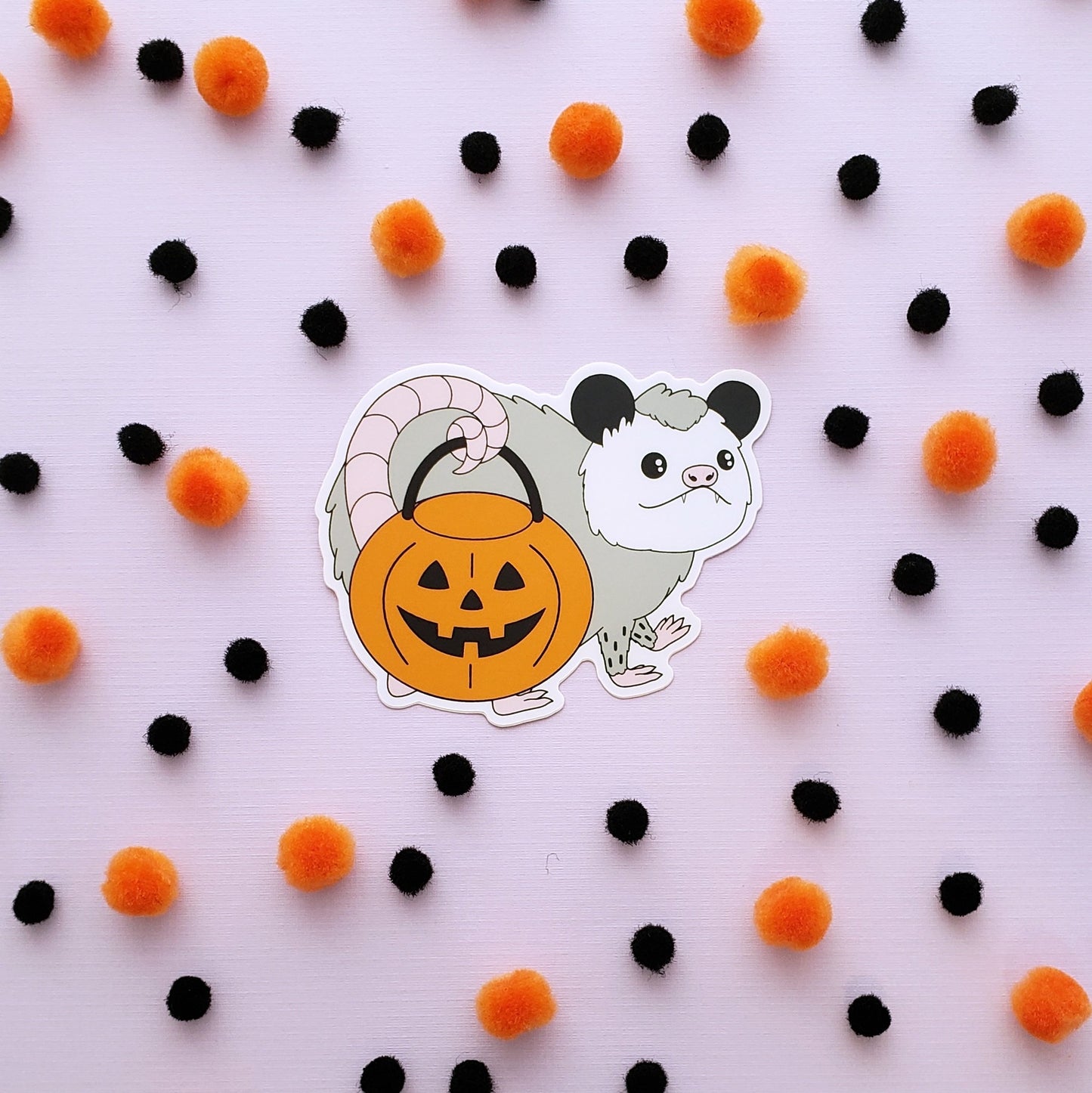 Trick-or-Treat Possum sticker