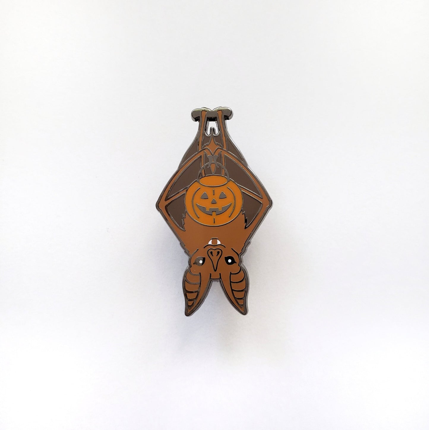 Trick-or-Treat Bat enamel pin // halloween pin