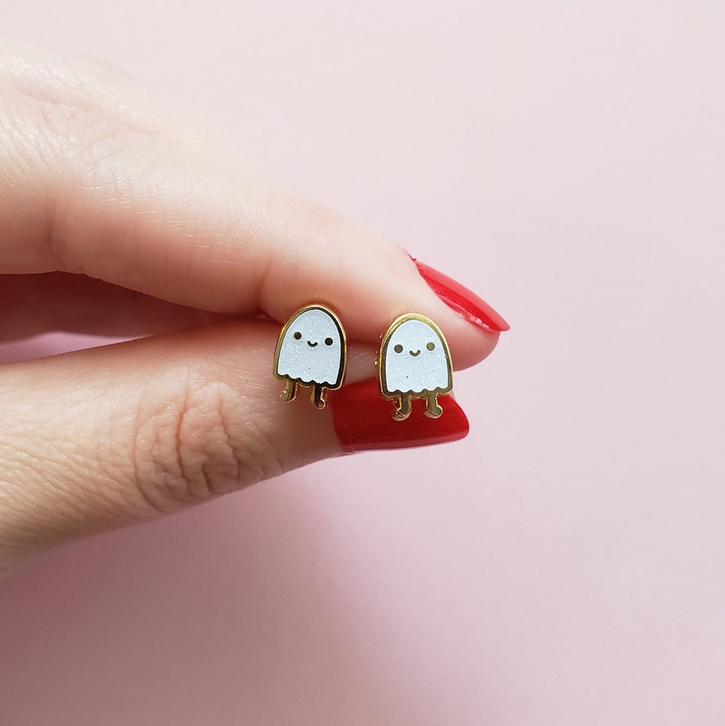 Glitter Ghost earrings