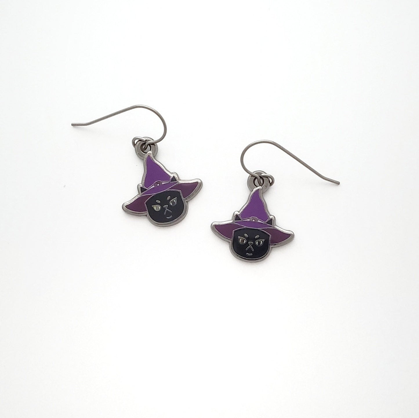 Witch Kitty dangle earrings