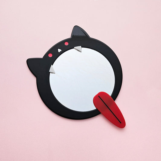 Bat Mouth hand mirror