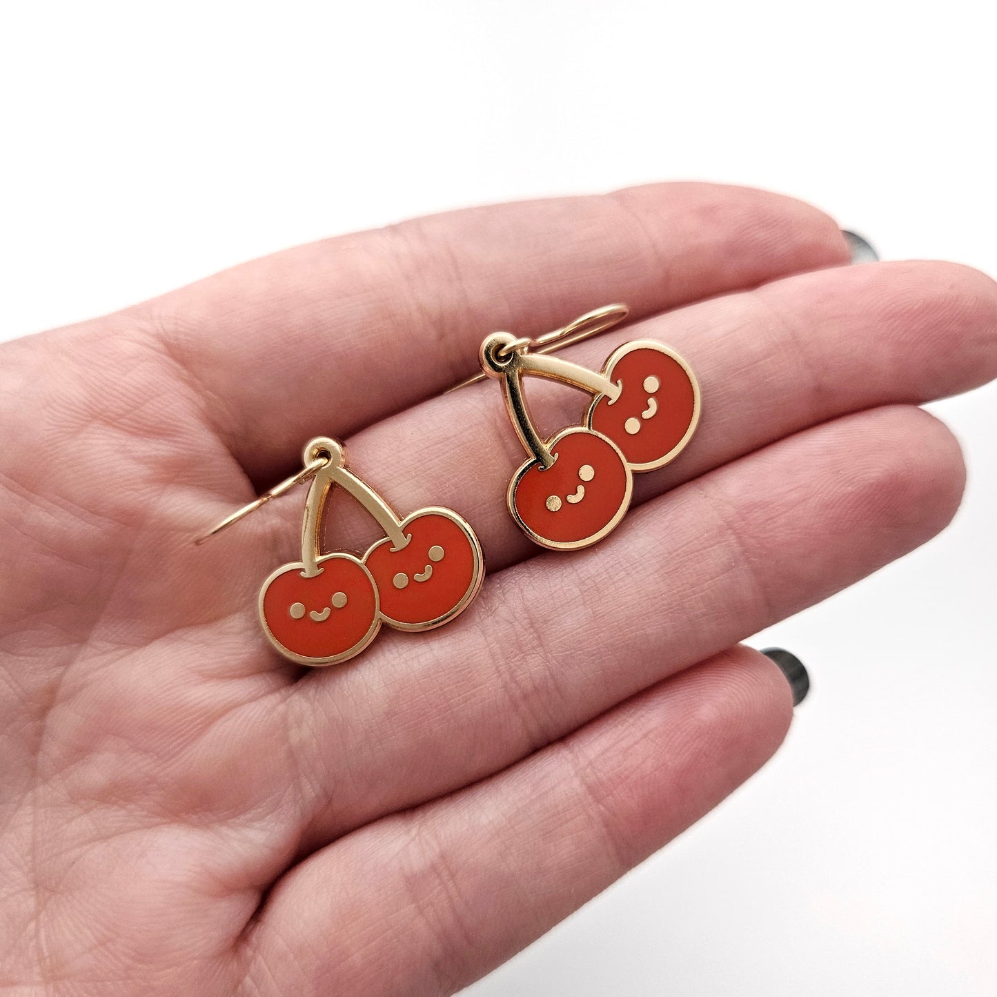 Happy Cherry Dangle Earrings