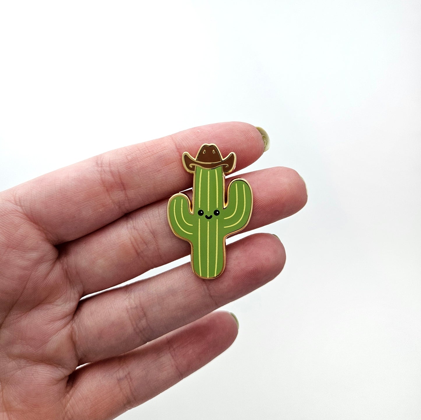 Cowboy Cactus enamel pin