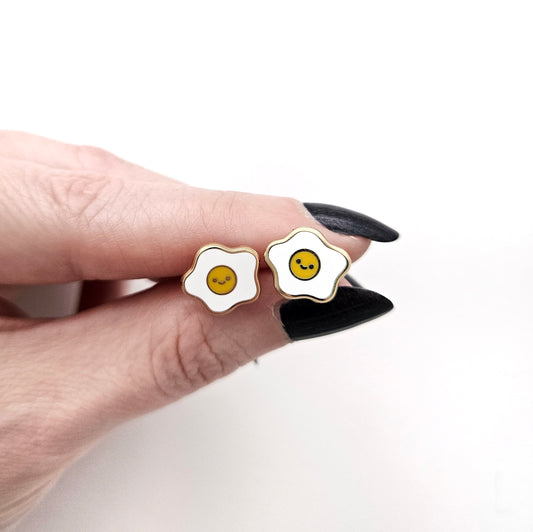 Happy Egg stud earrings
