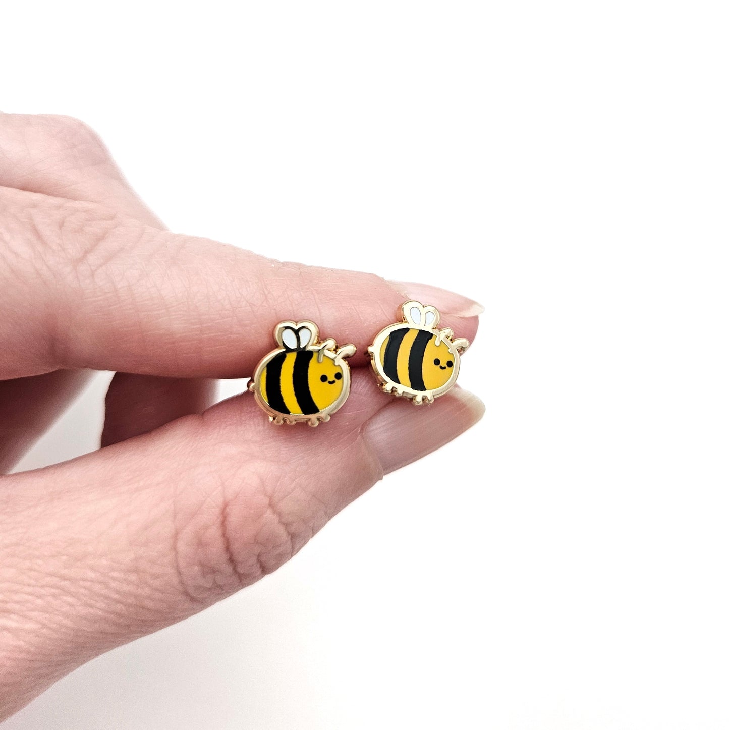 Lil Bee Enamel Stud Earrings