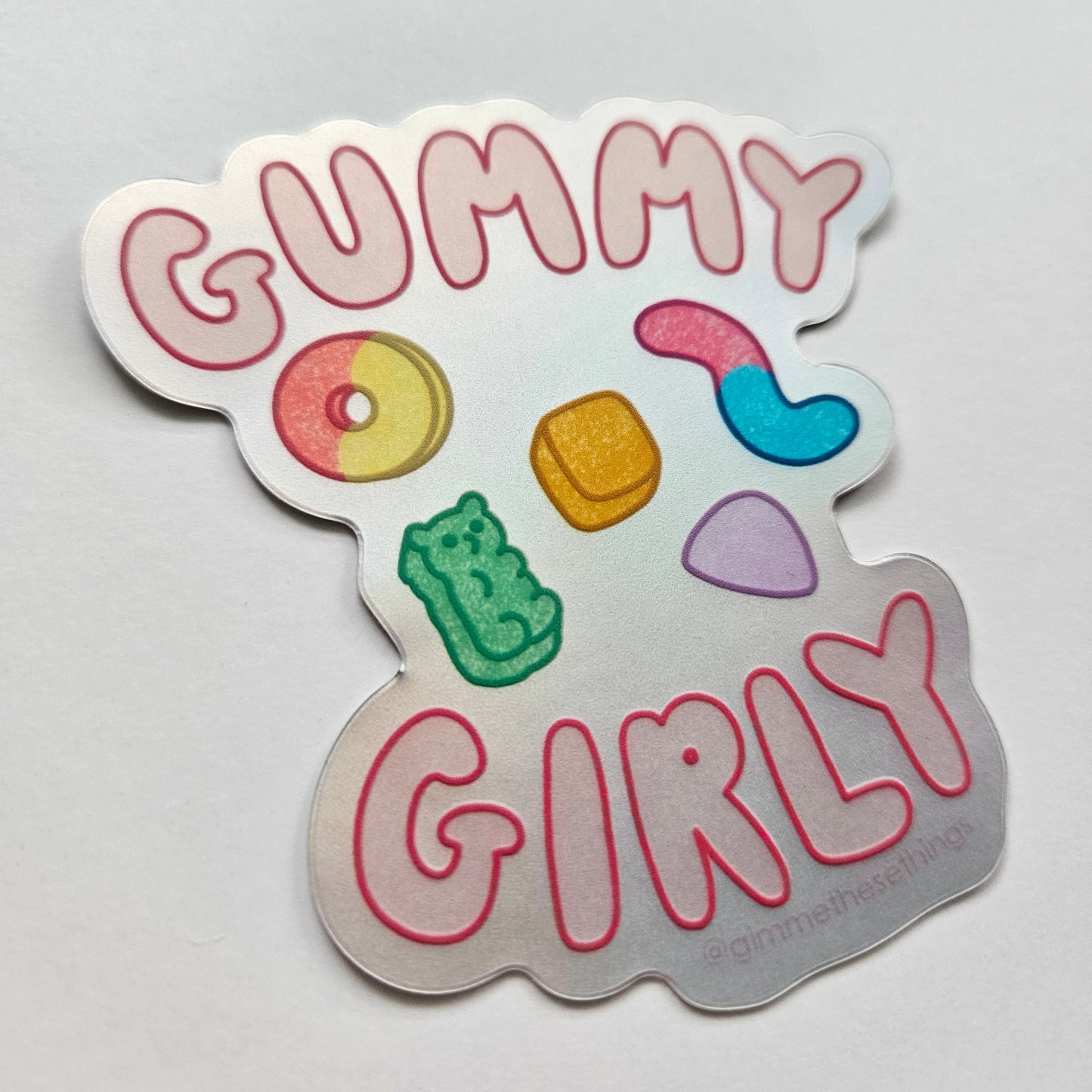 Gummy Girly vinyl sticker