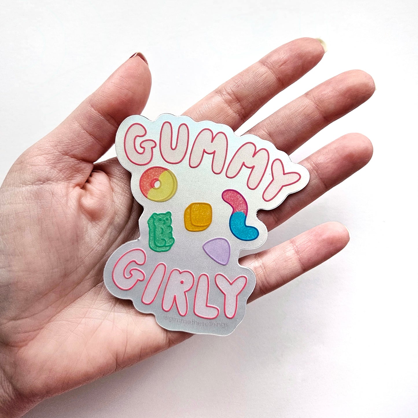 Gummy Girly vinyl sticker