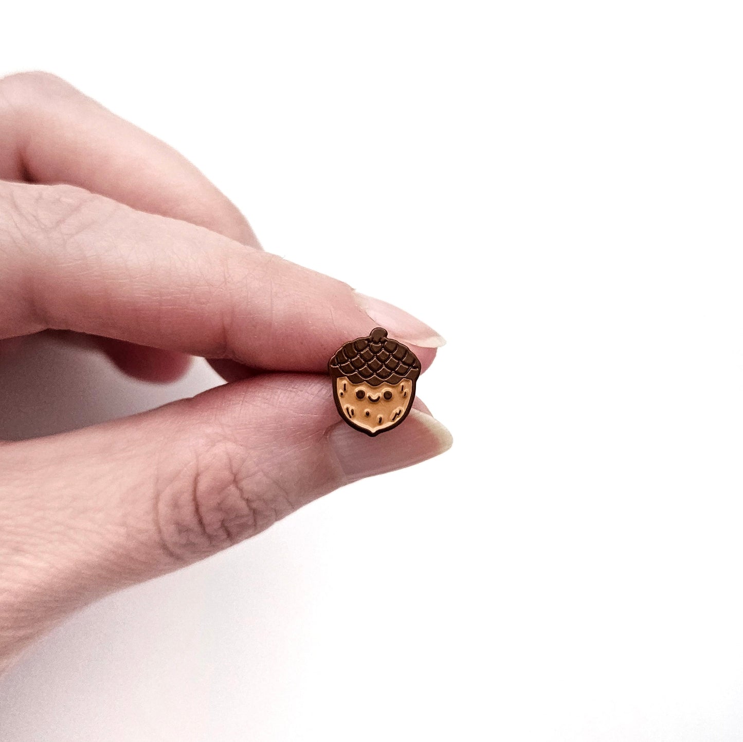 Lil Acorn mini enamel pin