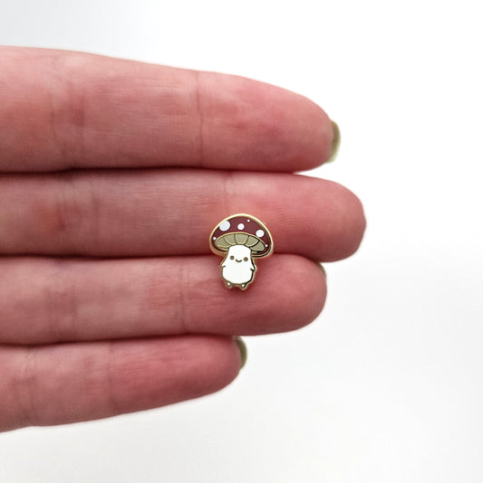 mushroom folk mini pin