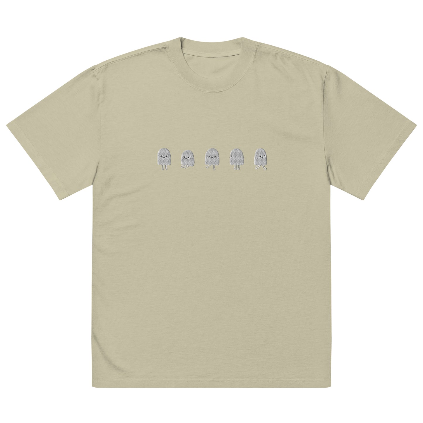 Dancing Ghosties Oversized faded t-shirt