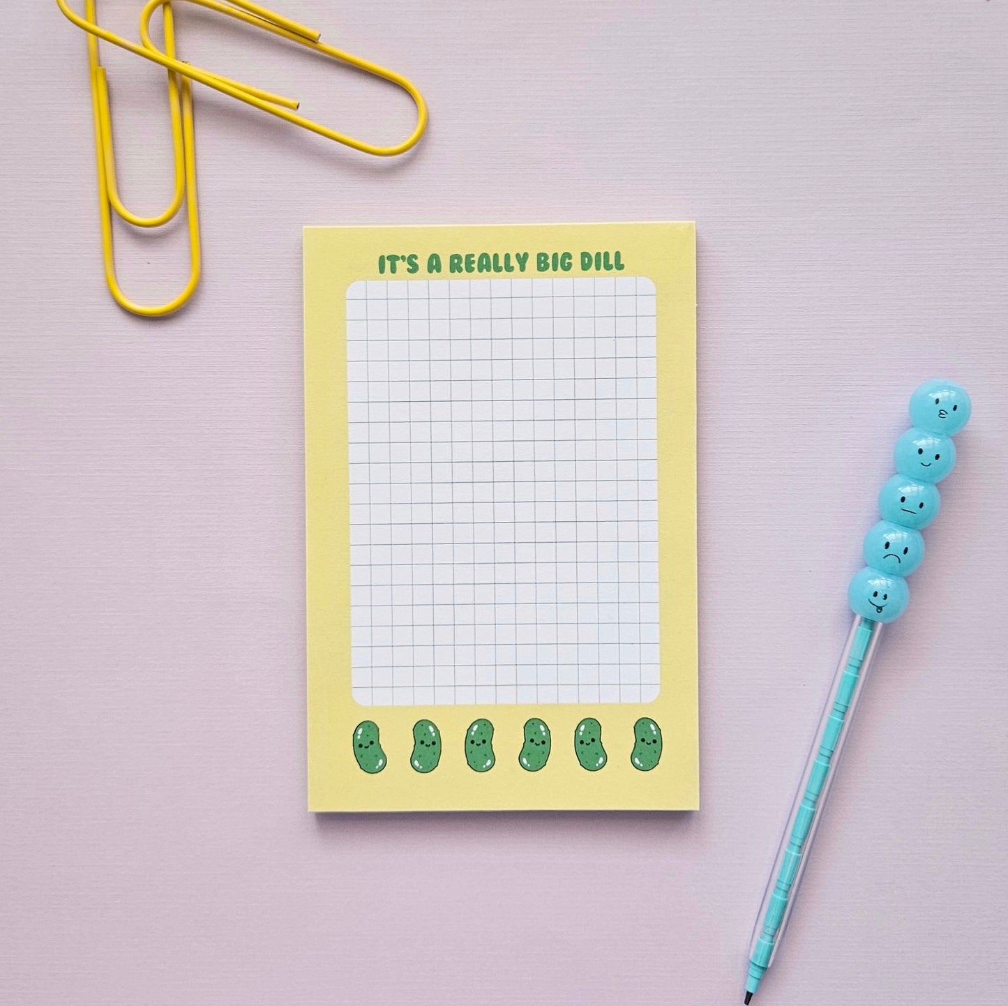 It's a Really Big Dill pickle 6x4 gridded notepad