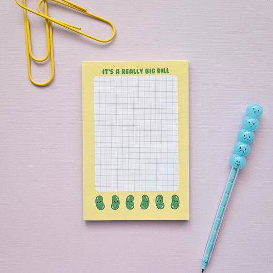 It's a Really Big Dill pickle 6x4 gridded notepad