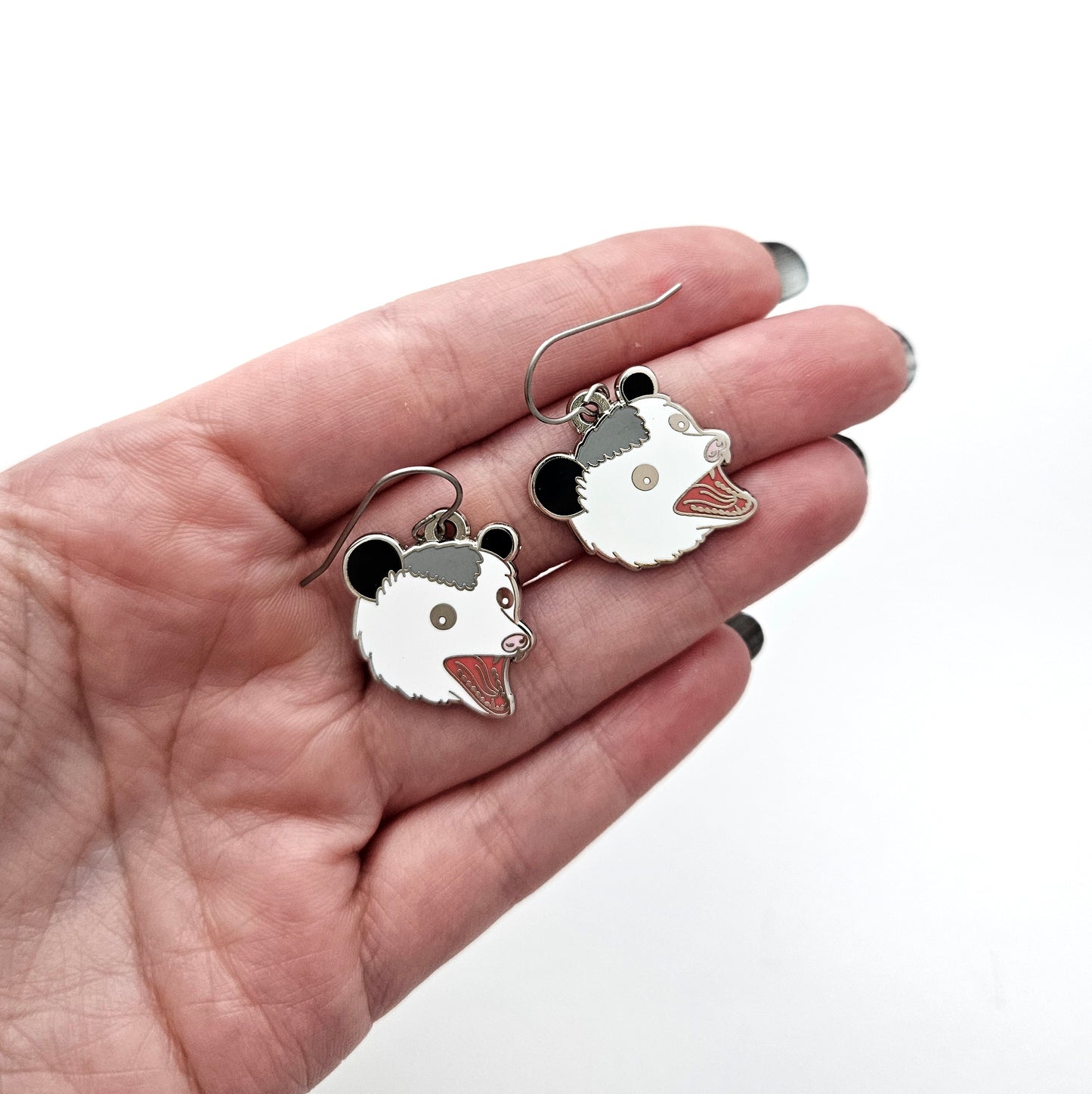Hissing Possum Dangle Earrings