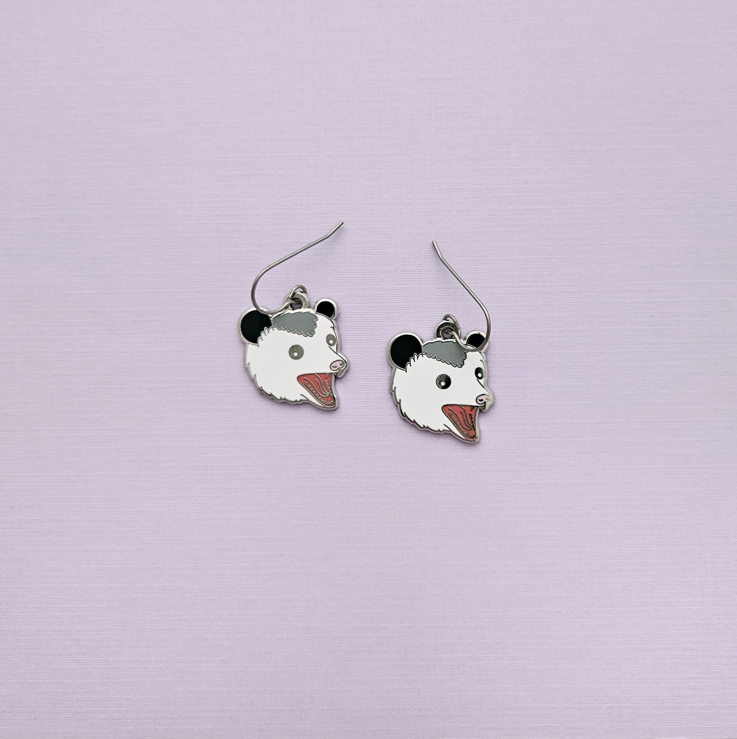 Hissing Possum Dangle Earrings