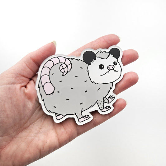 Possum acrylic magnet