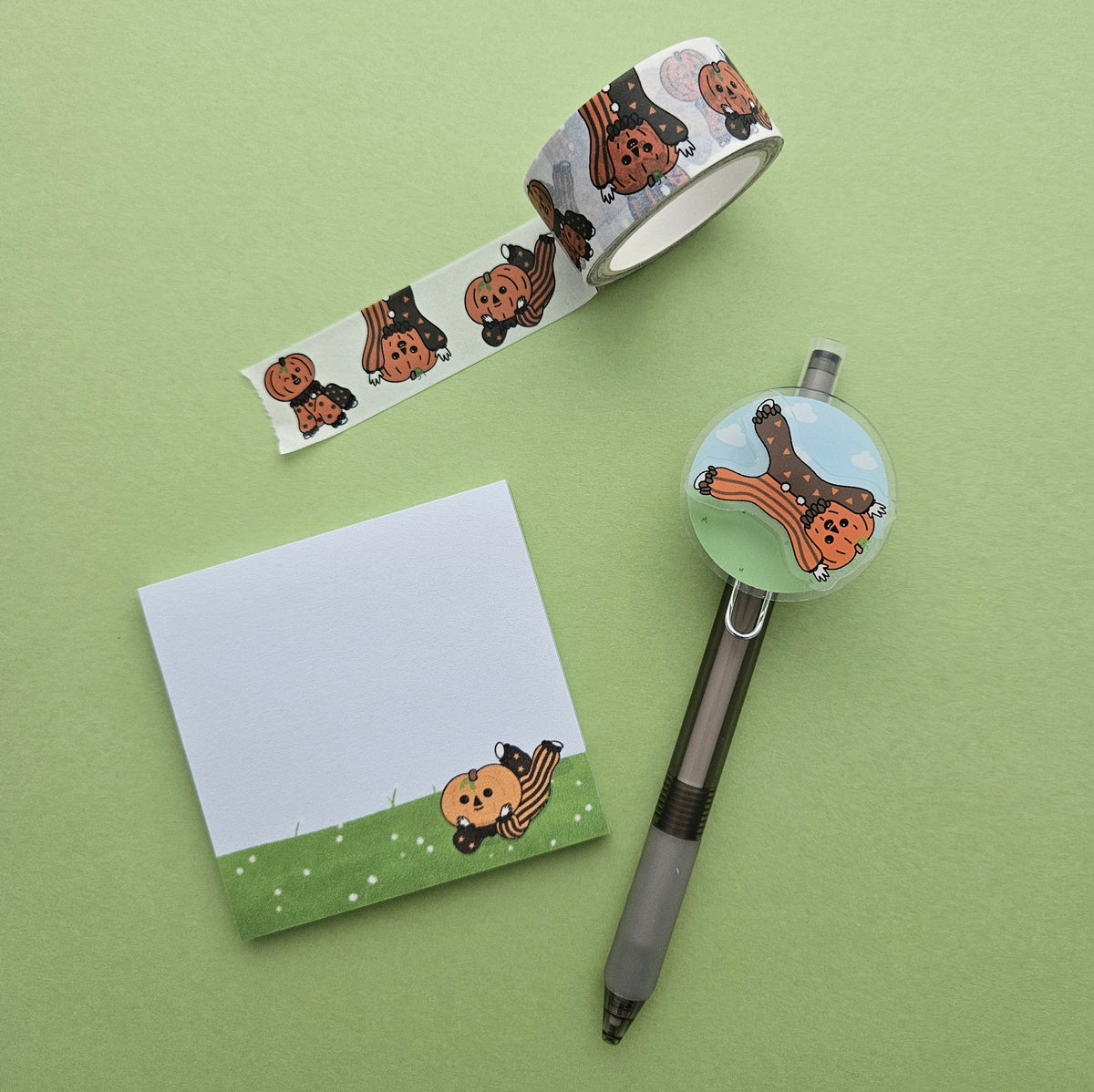 Pumpkin Boi Spinning Click Pen