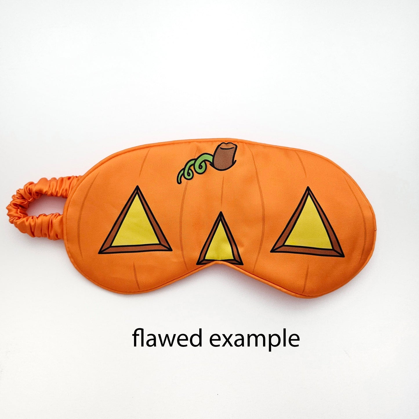 Jack-o-Lantern eye sleep mask