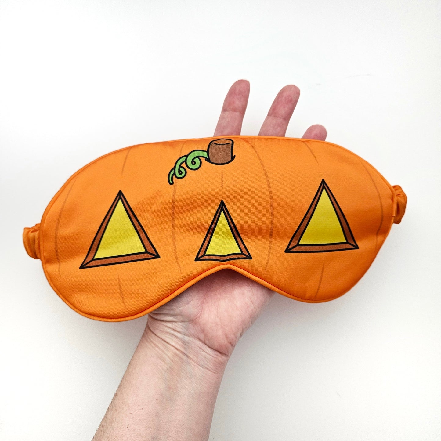 Jack-o-Lantern eye sleep mask