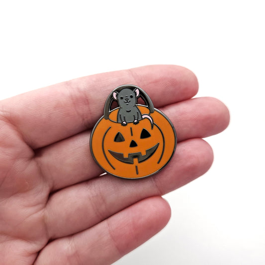 Trick-or-Treat Mouse enamel pin
