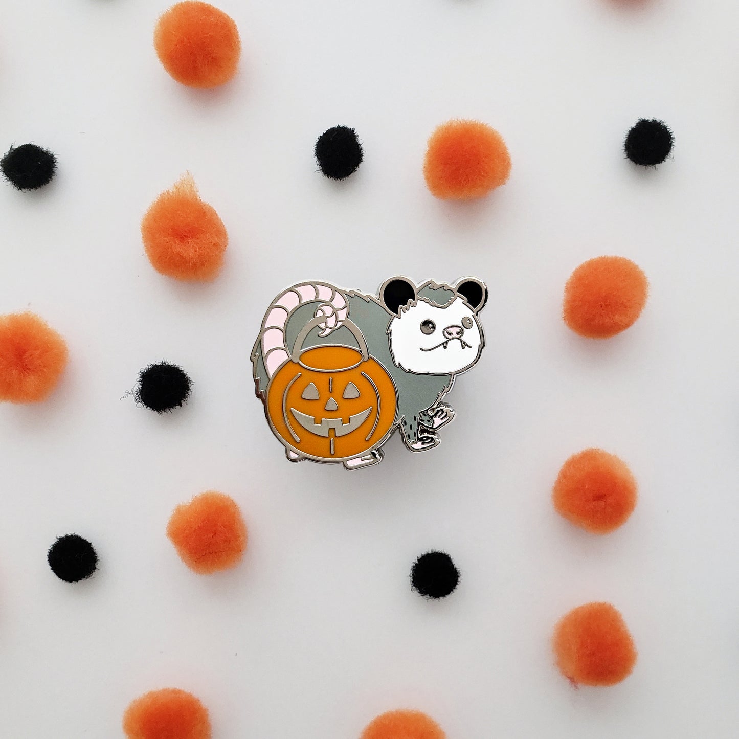Trick-or-Treat Possum enamel pin // Halloween pin