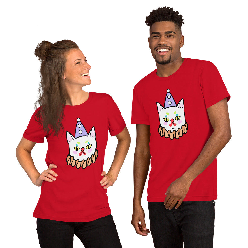 Clown Kitty Unisex t-shirt