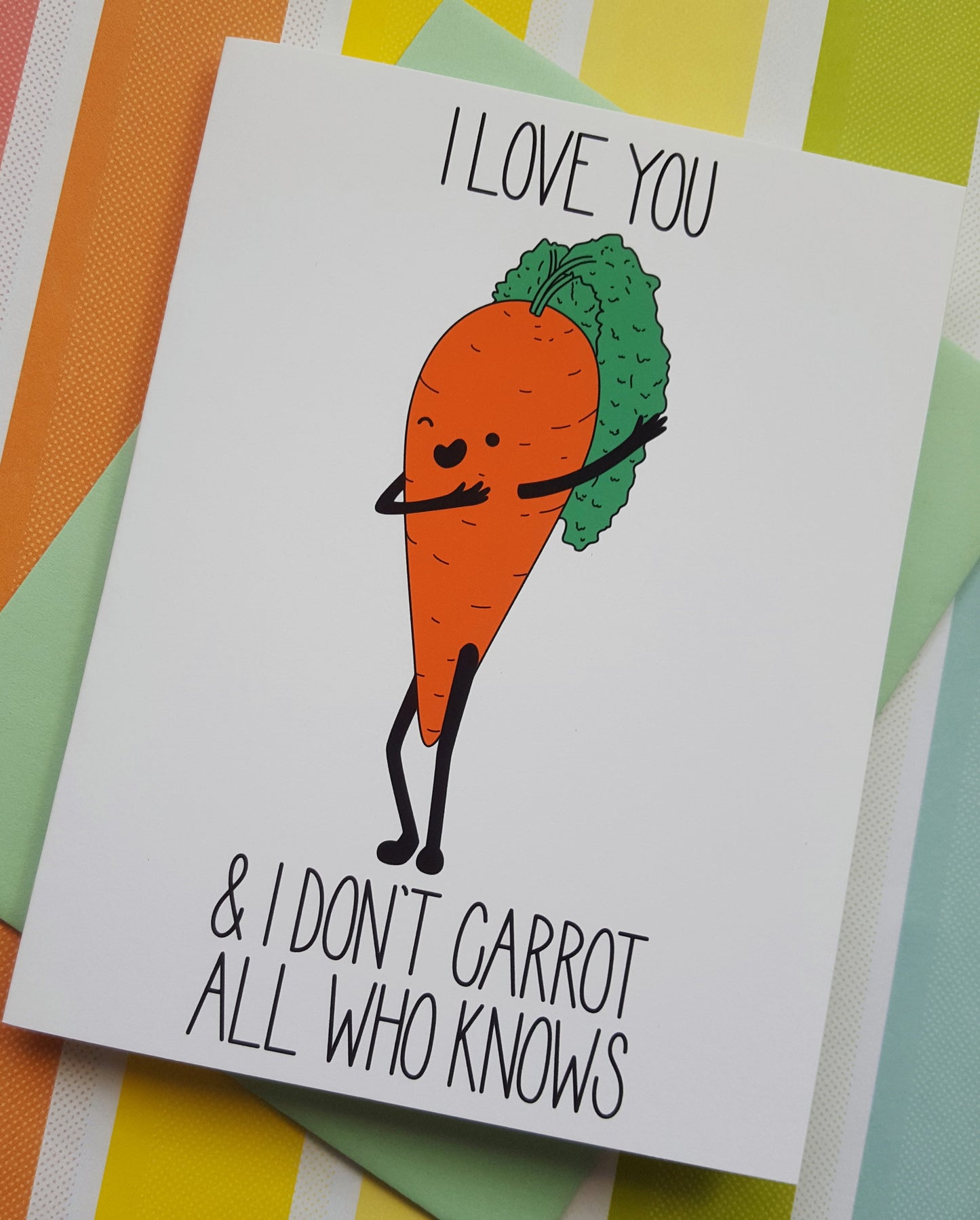 Carrot Love greeting card