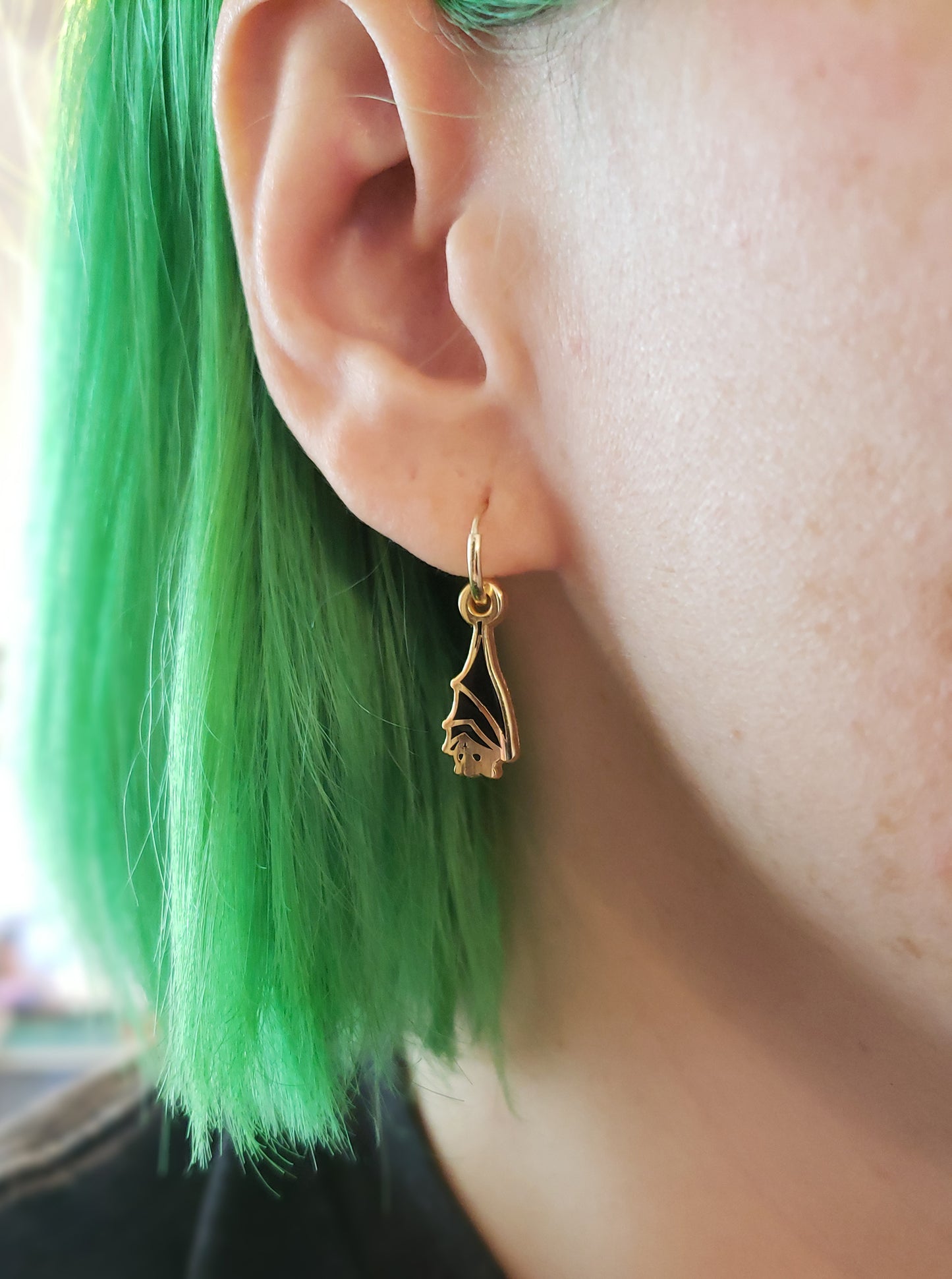 Hanging Bat earrings