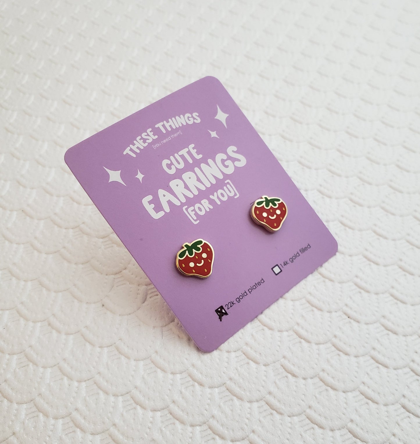 Happy Strawberry earrings