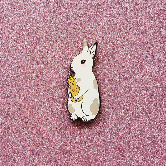 Honey Bunny enamel pin