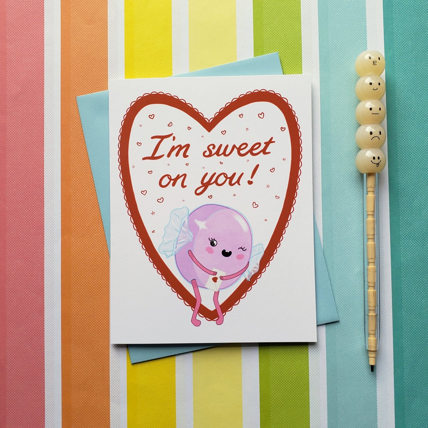 I'm sweet on you! greeting card